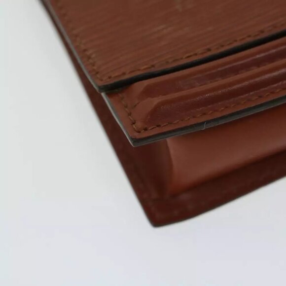 LOUIS VUITTON Epi Tilsitt Pouch Brown M52603 LV Auth ep3395 - Picture 16 of 16